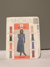 VTG McCalls 9034 Misses Dress 8,10,12 Petite-ABLE Sewing Pattern Uncut