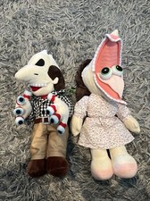 Spencer  s Beetlejuice Plush Barbara  Adam Set 19  -20  Plush Dolls NWT Halloween