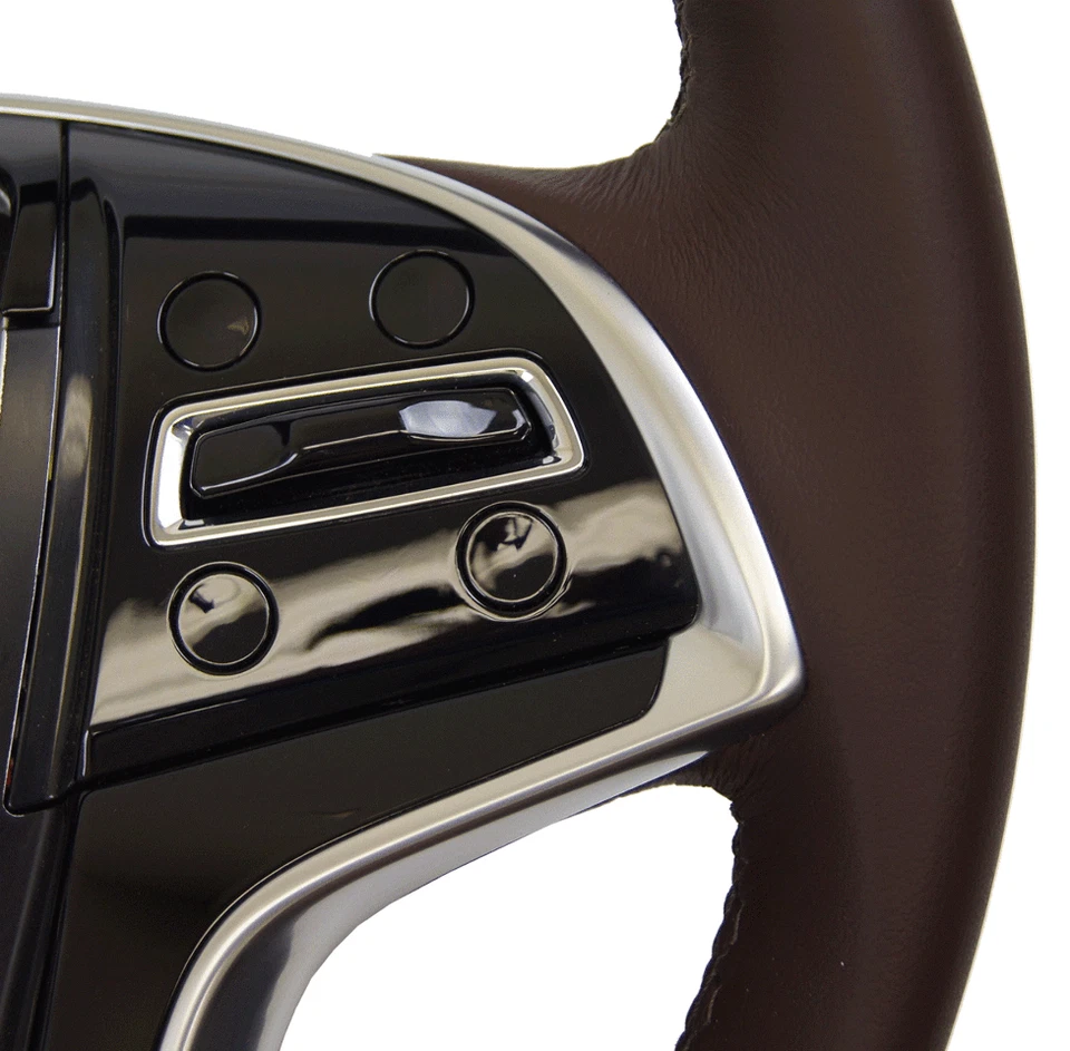 2014 Cadillac SRX Steering Wheel Brownstone Leather New OEM W/CC Audio 23187000 - Image 3 of 4