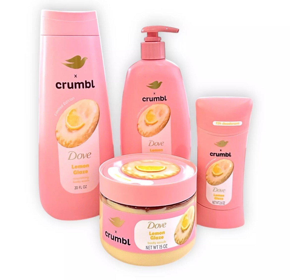 crumbl Dove デオドラント　セット Dove Crumbl Deodorant Stick Crumbl Confetti Cake Aluminum Free