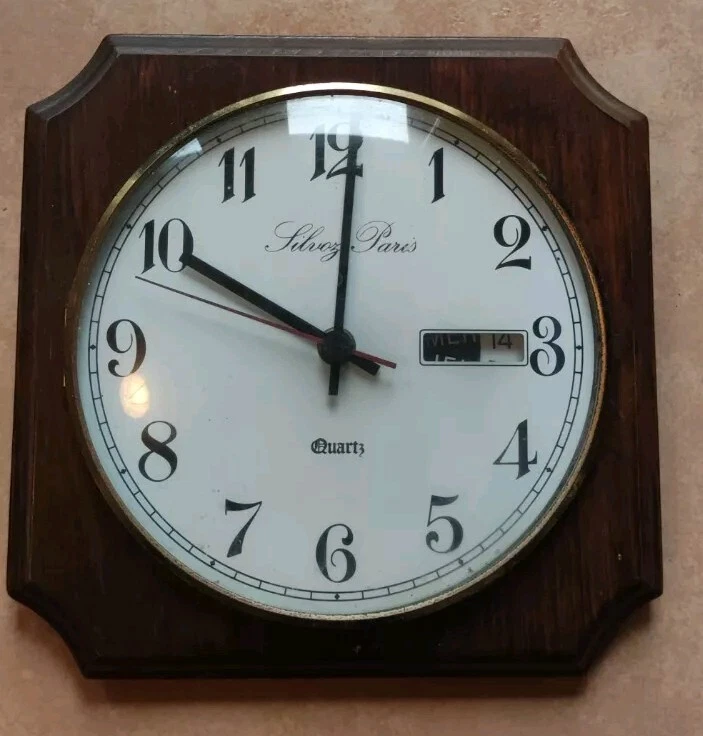 Horloge murale décorative en toile (3 pièces) dans le style de Paris