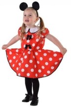Micky Mickey Minny Minni Minnie Maus Mouse Disnay Kleid Kostüm Kinder Haarreif