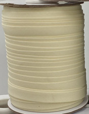 Double Fold Bias Tape Bias 1/2 Inch x 50 Yards Binding Tape Ivory