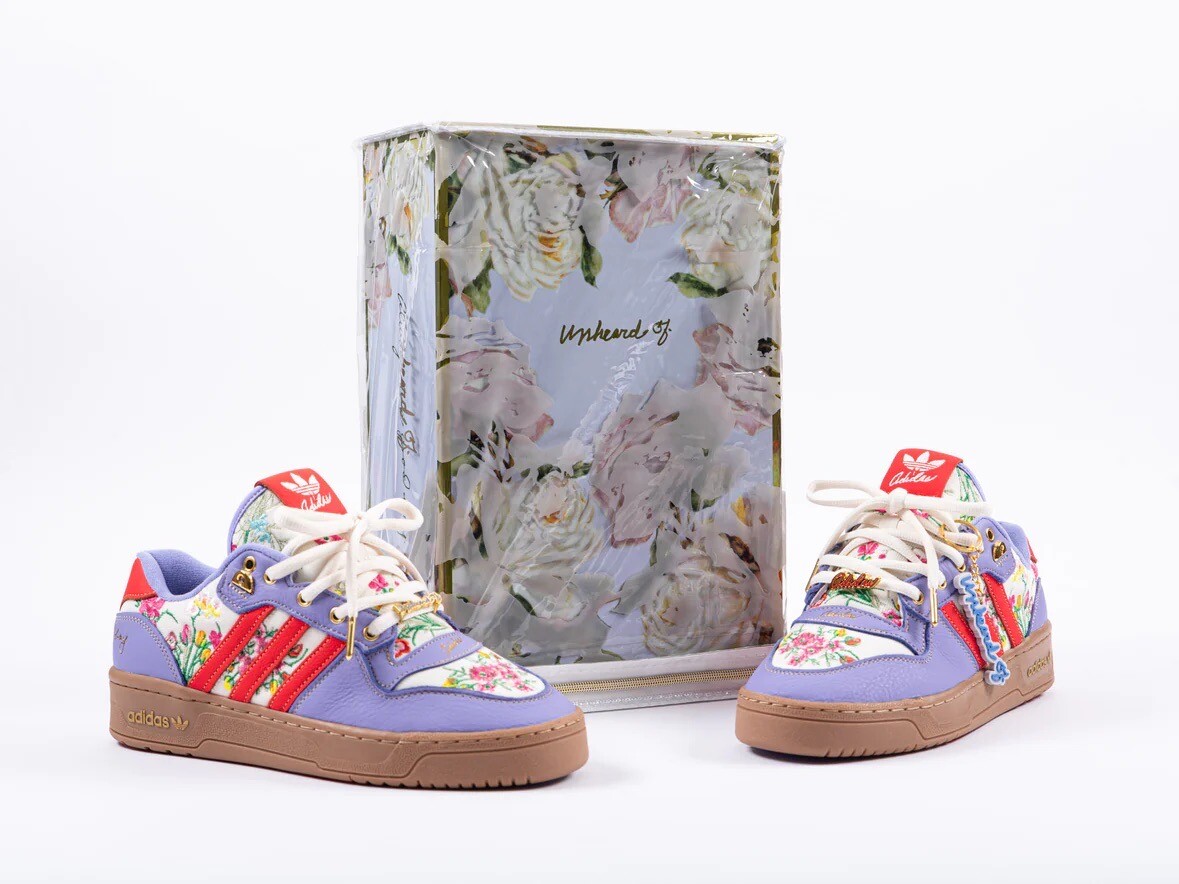 adidas Rivalry Low x Unheardof Grandma's Couch - Purple adidas Rivalry Low x Unheardof Grandma's Couch - Purple