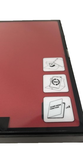 Red Folio Book Case 360 Stand Cover for 9.7 inch Apple iPad 5 Air 1st Gen - Picture 6 of 12