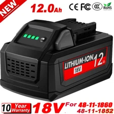 For M18 For MILWAUKEE Battery 12AH Lithium Capacity 48-11-1850 12000mah Battery