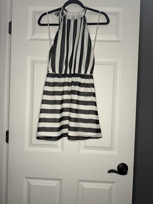 striped halter neck dress White Striped Halter Neck Maxi Dress – Sassymyprom