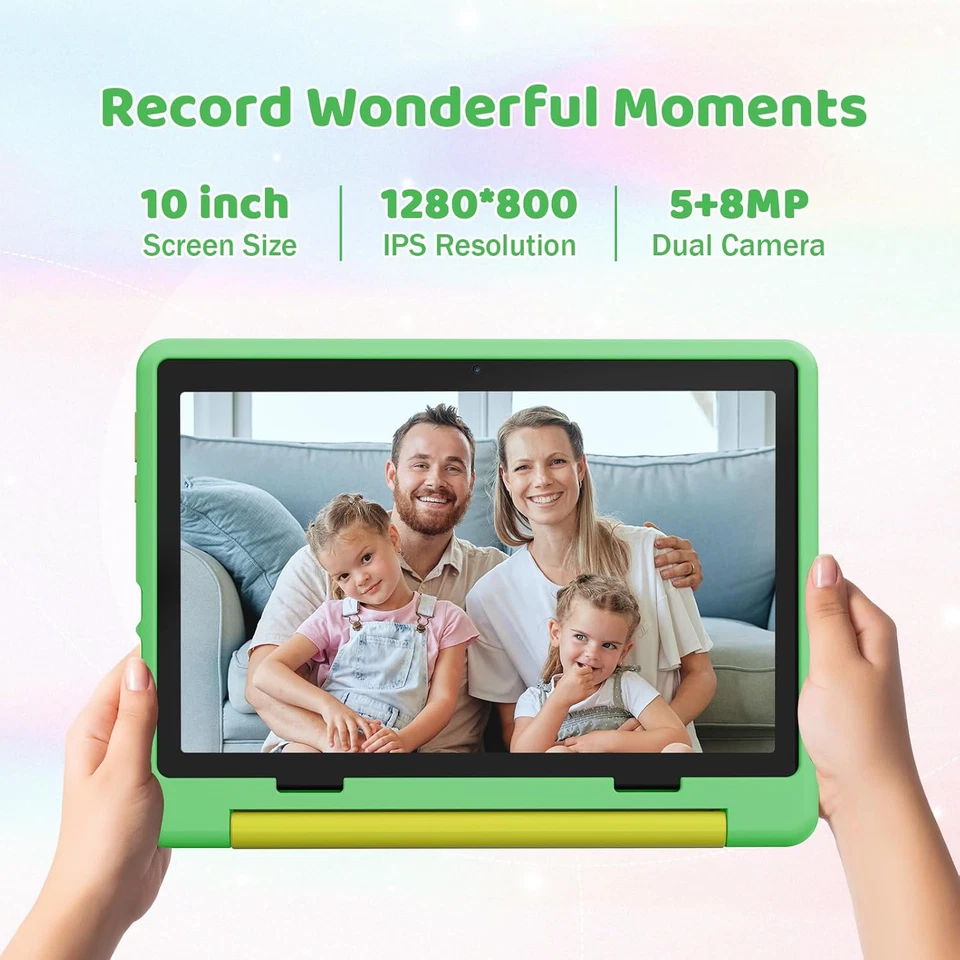 Kids Tablet 10 Inch Android 14 Tablets for Kids with 1280 * 800 IPS Display, 14G - Image 3 of 4