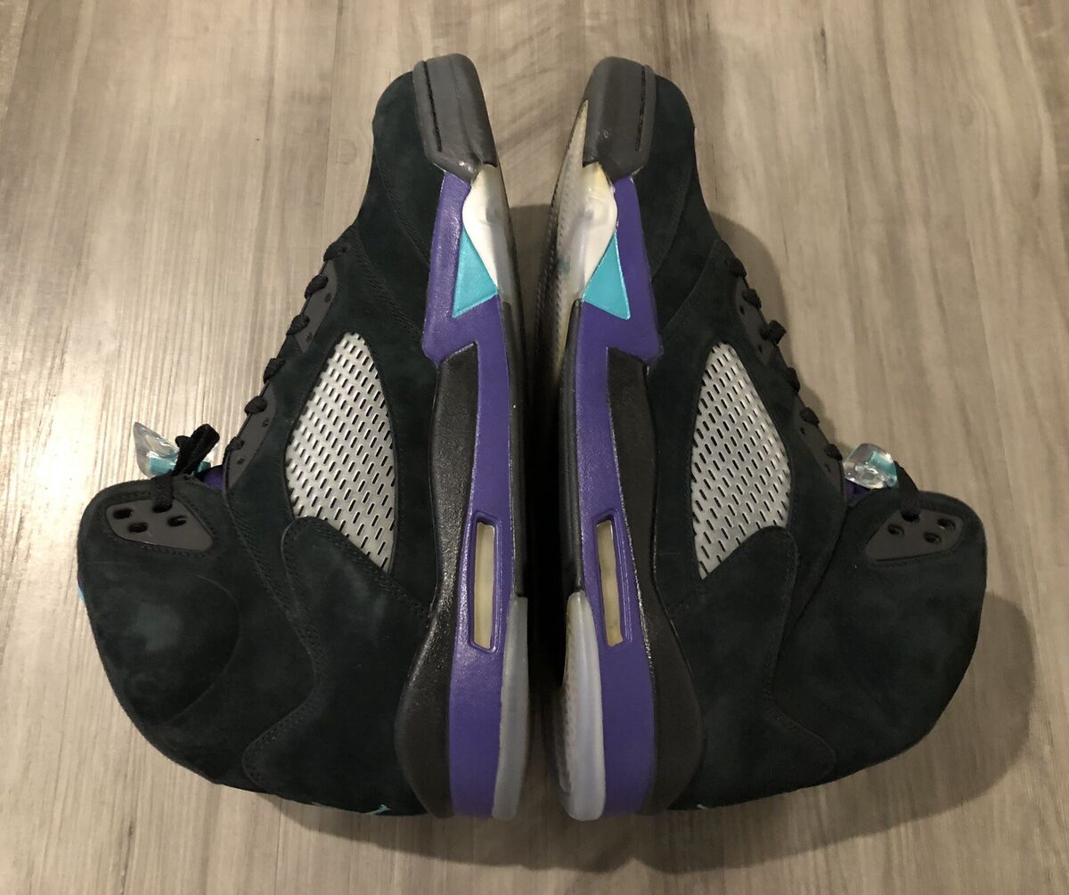 Nike Air Jordan 5 Retro Black Grape Size 14 New With Box Nike Air Jordan 5 Retro Black Grape Size 14 New With Box