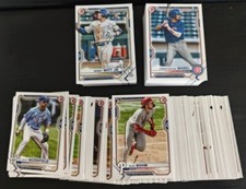 2021 Bowman Baseball Complete Base Set 1-100 + Prospects 1-150