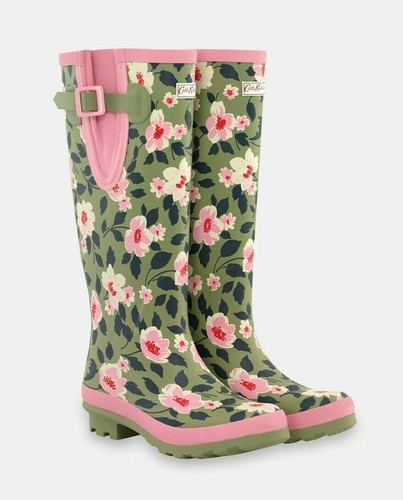 CATH KIDSTON Women Khaki Floral Wellies 