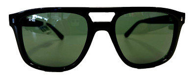 RAY-BAN RB2213 901/31 Polished Black Frame G-15 Green Lens Sunglasses 55/20/145 