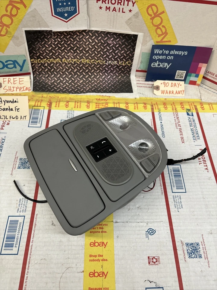 07-12 HYUNDAI SANTA FE OVERHEAD DOME MAP LIGHT INTERIOR STORAGE oe # 92800-2BXXX - Image 3 of 4
