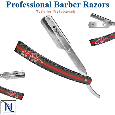 Beard Cut-Throat Shavette Razor   Barber / Salon Straight Razor with 10 Blades