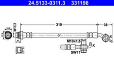 ATE 24.5133-0311.3 Bremsschlauch 330 mm für VOLVO S60 S80 V60 V70 KOMBI XC60