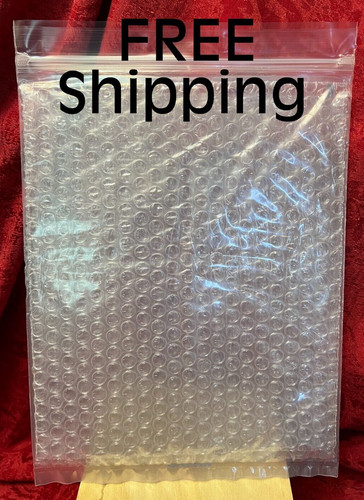 *HEAVY Duty ~ 8" x 10" Clear Reusable Bubble Shipping/Storage Bags ( 50 Ct ) EUC