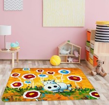 3D Blue Hippo ZHUB10405 Game Non Slip Rug Mat Photo Carpet Zoe