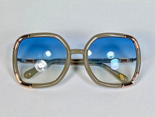 Modern circa 2013 DVF Diane Von Furstenberg RARE sample Large lens sunglasses