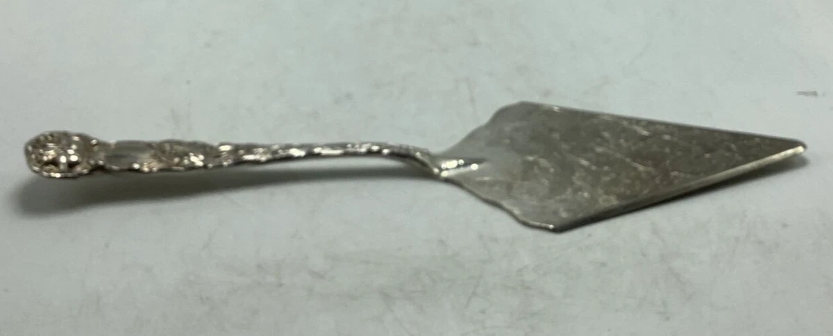 Antique silver cake best sale server