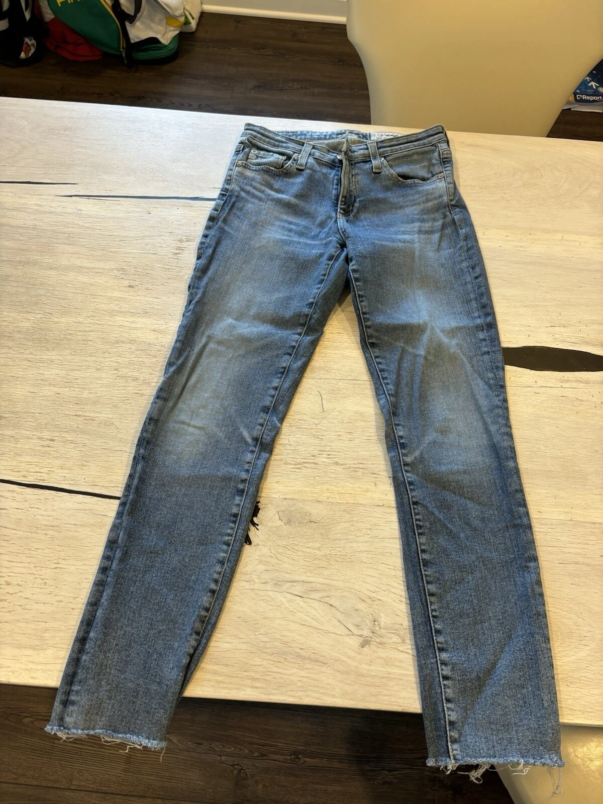 AG Adriano Goldschmied The Prima Cigarette Ankle Women's Leg Jeans Size 26R Blue