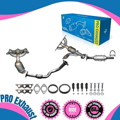 Front Manifold+Pipe+Rear Manifold+Cat For2004-2008,2010-2011 Endeavor 3.8L LS&SE