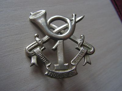  Ubique Abzeichen Fidelis et Fortis 1. Belgischer Jäger zu Pferd, Zeitraum 1950-6