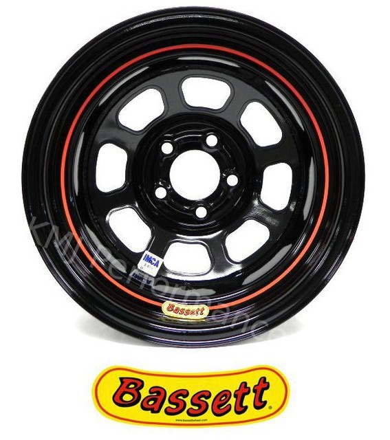 Bassett Racing 58D53I Black Race Wheel 15X8 IMCA 3" Backspace 5x5 D