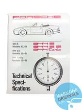 Porsche 944/944 S/944 S2/944 Turbo Technical Specification Book Workshop Manual
