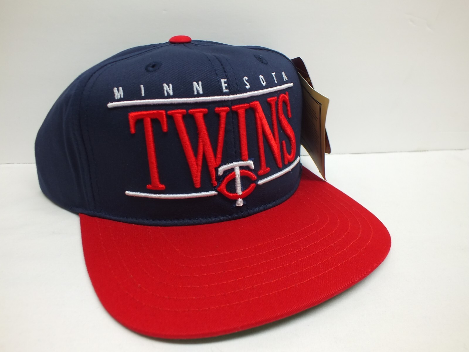 Vintage Minnesota Twins American Needle SnapBack Cap Flat Brim Hat MLB