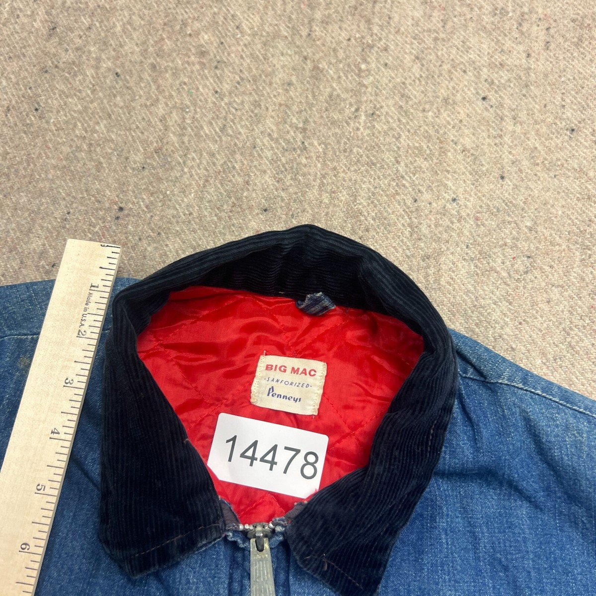 ジャケット・アウター 60's 70's Vintage BIG MAC Denim Jacket Vintage Jean Jacket Big Mac Size Large Dark Wash Denim
