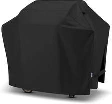 SunPatio Grill Cover 55 Inch Outdoor Heavy Duty Waterproof Barbecue Cover, Black