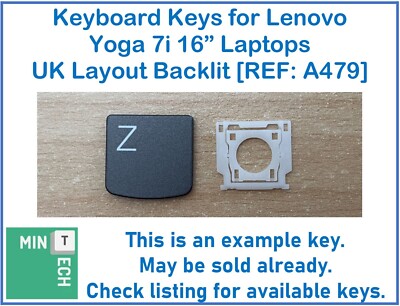 Tastatur Ersatz Tasten für Lenovo Yoga 7i 16'' Laptops UK Layout Hintergrundbeleuchtung