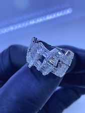 ICE COLD DRIP 925 Sterling Silver Iced Out Cuban Ring - Hip Hop Jewellery