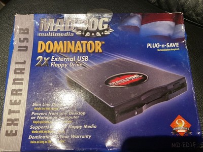 Mad Dog Dominator Black External Usb 3 5 Floppy Drive For Mac Or Pc Md Ed1f Ebay