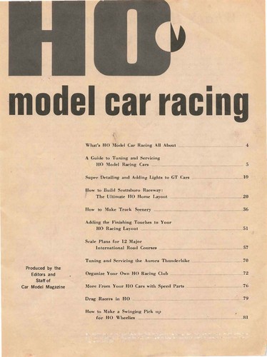 REPRODUCTION OF MODEL MOTORING HO MODEL CAR RACING 1967 MAGAZINE ~ RARE ! - Picture 2 of 7