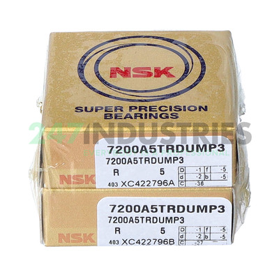 7200A5TRDUMP3 NSK 10 x 30 x 18 mm ANGULAR CONT.  BALL SINGLE ROW