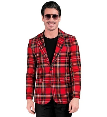 Widmann Tartan Party Fashion Jacket (Jacket) (M) Red - Imagen 1 de 4