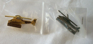 Medical Transport Helicopter Enamel Pins - NorthAir Care and North/HCMC AirCare