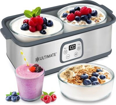 Ultimate Probiotic Yogurt Maker with Adjustable Time & Temp Control - Make Tr..