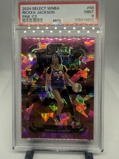 2024 PANINI SELECT WNBA 58 RICKEA JACKSON PINK ICE PSA MINT 9