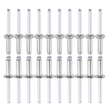 5mm x 16mm (DxL) Blind Rivets - 100Pack 304 Stainless Steel Dome Open End Rivet