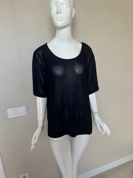 Women Jaeger Shirt Navy Viscose 44 / XXL / 52 #9IA9