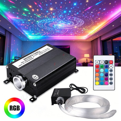 -300PCS Fiber Optic Car Home Headliner Star Light Kit Roof Twinkle Ceiling Light