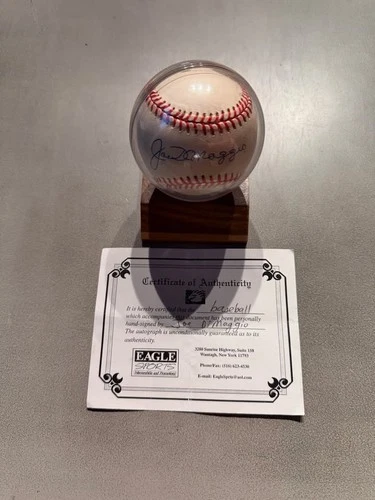 Joe Dimaggio Signed Official American League Baseball with COA