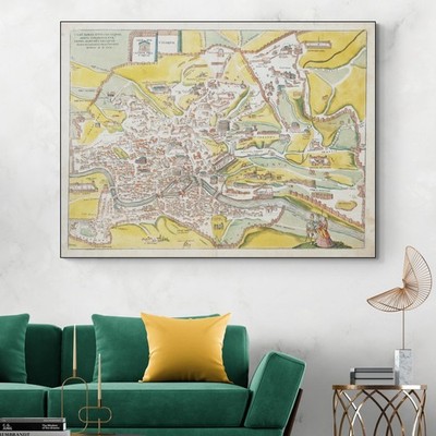 16th Century Ligorio Map of Ancient Rome   Renaissance Imperial Topography