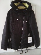NEW Black Hooded Puffer Jacket size S