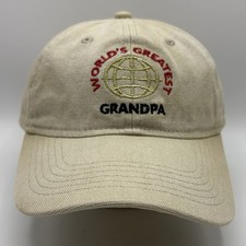 World Greatest Grandpa Hat Goodfellow Mens Strapback Khaki Baseball Dad Cap