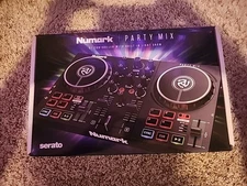 Numark Party Mix DJ Controller with Lights, 2 Decks, Mixer, Audio Interface