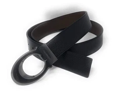 NEW Coach 91305 Men's Leather Buckle Cut To Size Belt Black