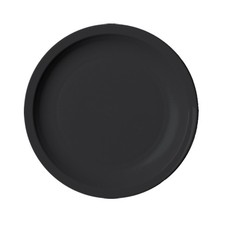 Cambro 55CWNR110 5 1/2 in Camwear® Black Narrow Rim Plate